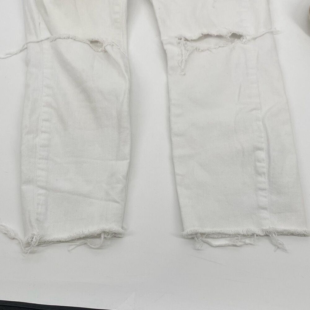 AGOLDE | Revolve‎ Sophie Crop Distressed Mid -Rise Jeans white 29 - Picture 8 of 16